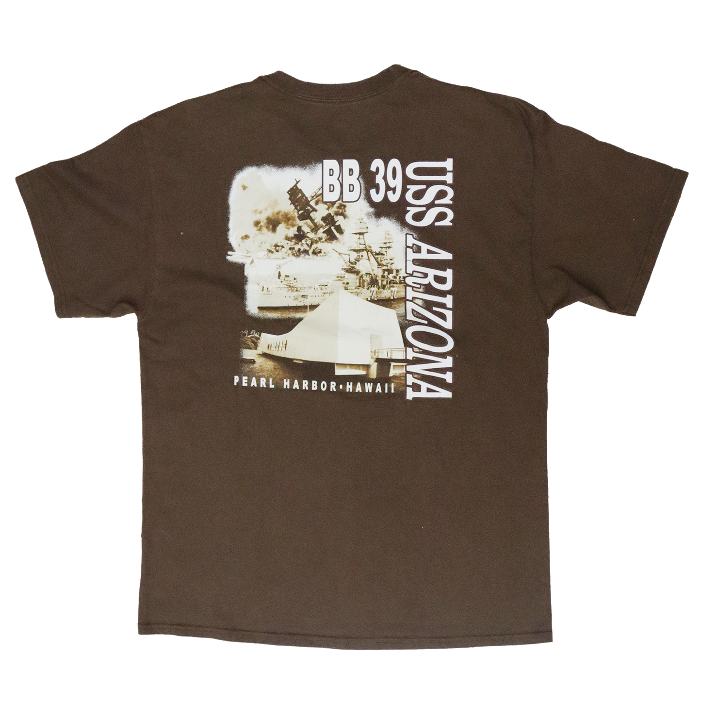 T-shirt Pearl Harbor - L - Brun