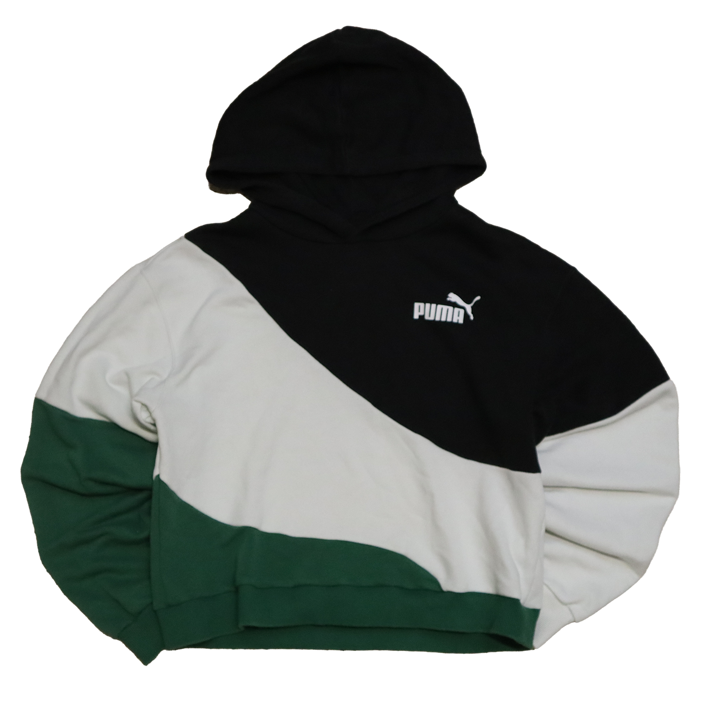 Pull Puma - Croptop Upcyclé - S - Tricolore
