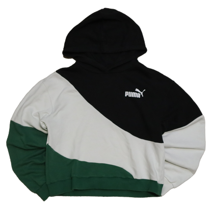 Pull Puma - Croptop Upcyclé - S - Tricolore