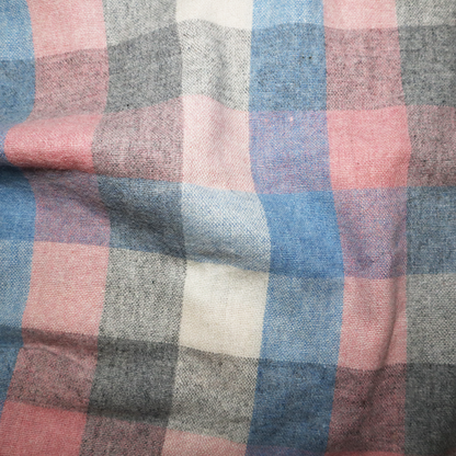 Jupe longue à carreaux - M - Rose et bleu