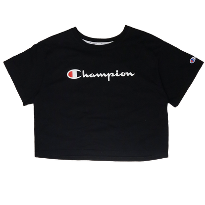 T-shirt Croptop Champion - L - Noir