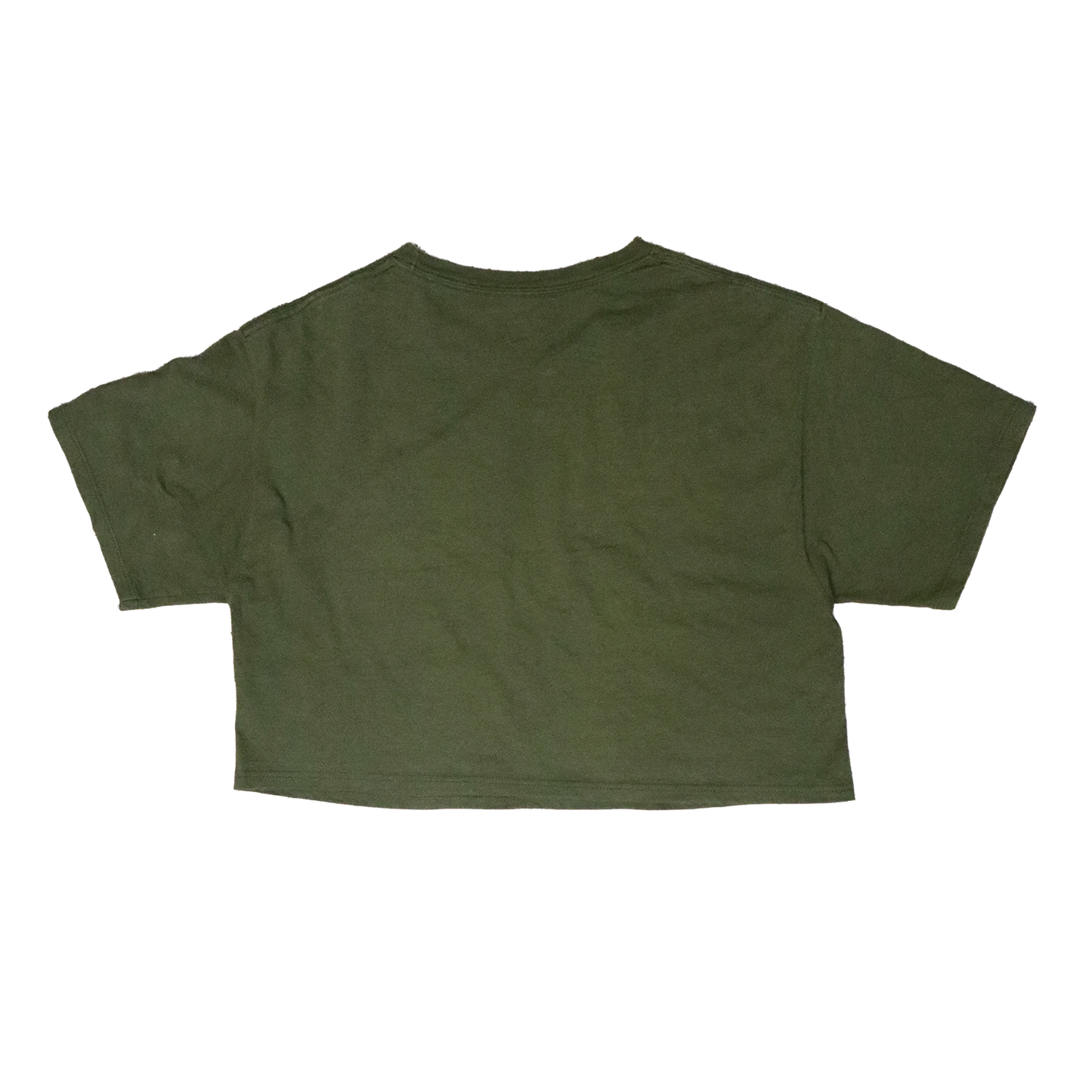 T-shirt Croptop Upcyclé - M - Vert