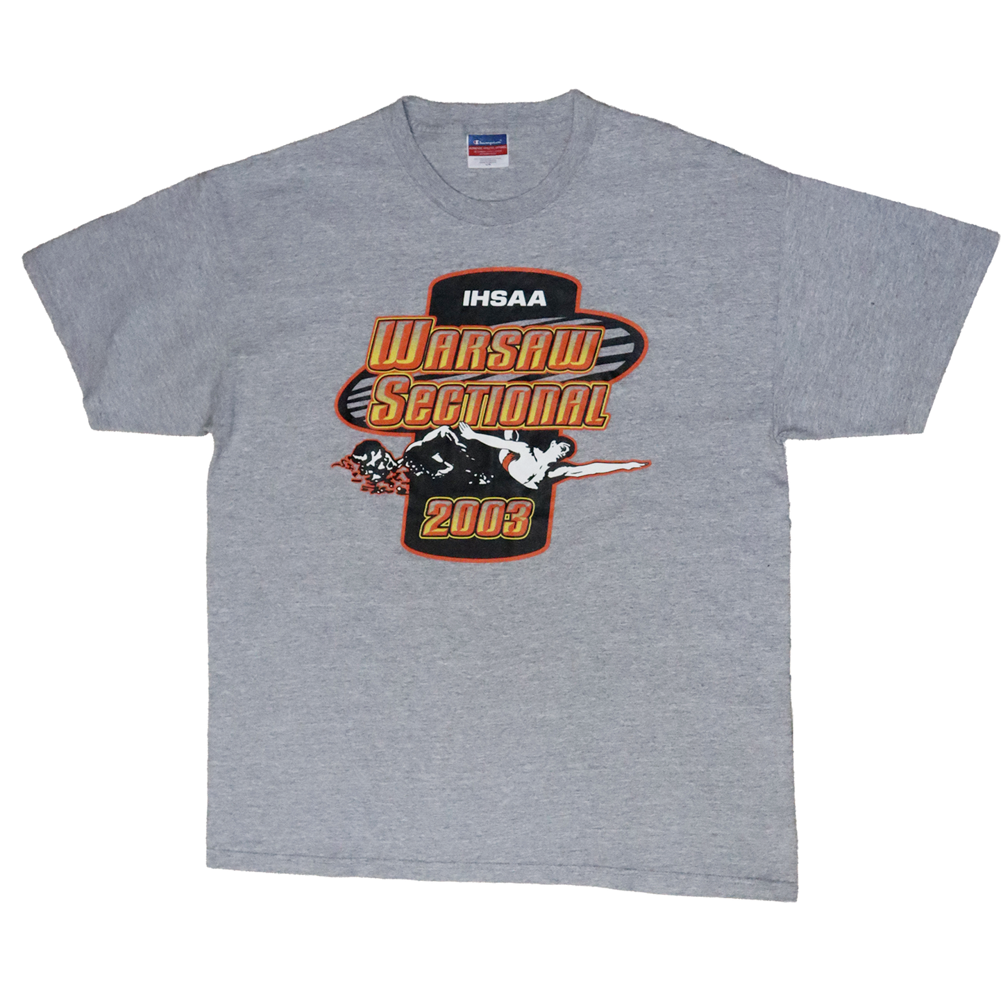 T-shirt Champion Warsaw Sectional 2003 - L - Gris