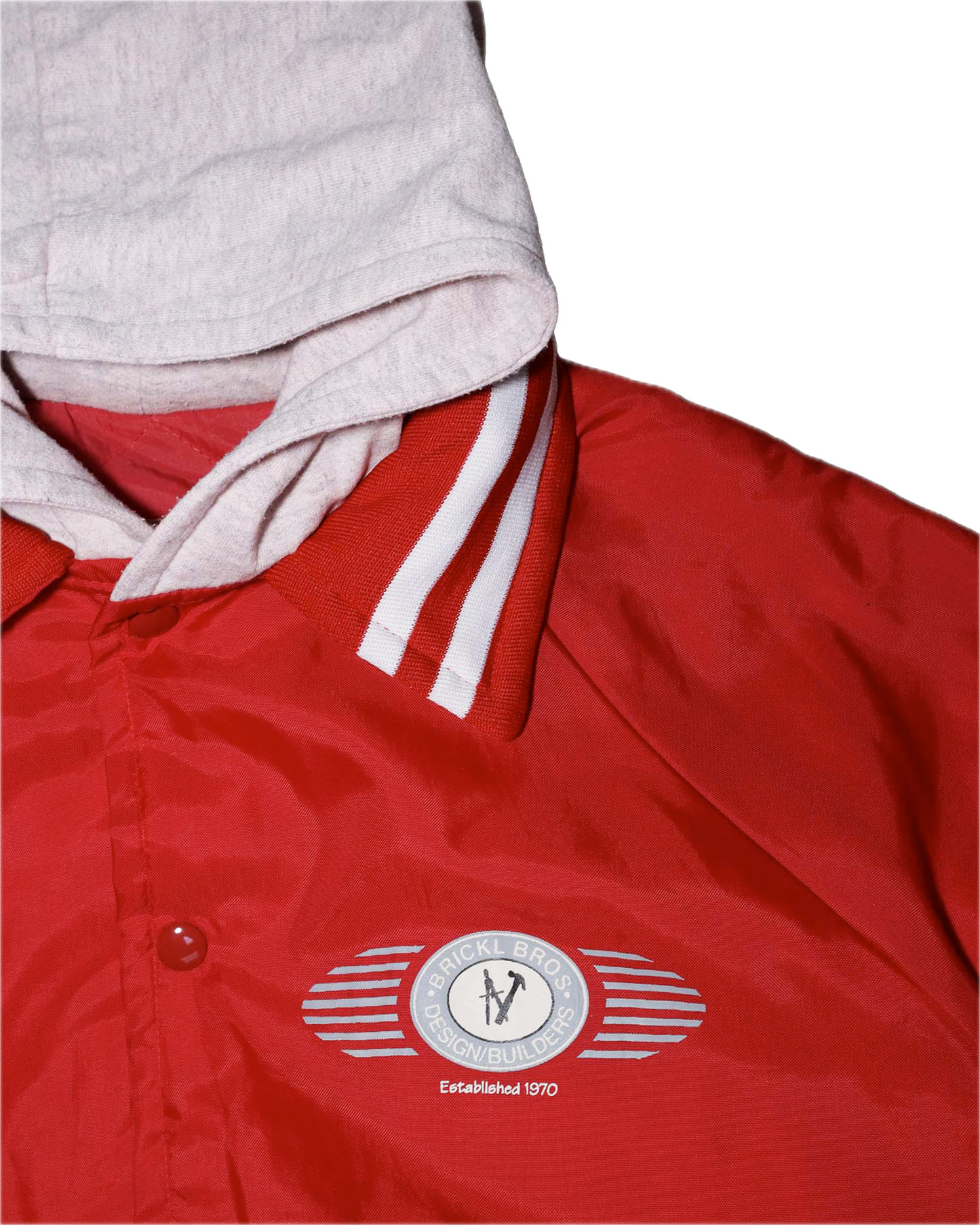 Veste Oversize à capuche - M - Rouge et gris