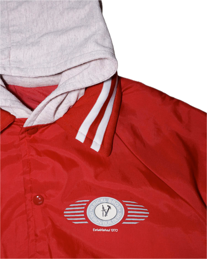 Veste Oversize à capuche - M - Rouge et gris