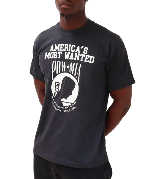T-shirt America's Most Wanted - L - Gris foncé