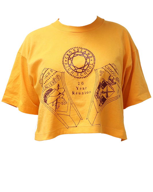 Croptop Upcyclé - XL - Jaune