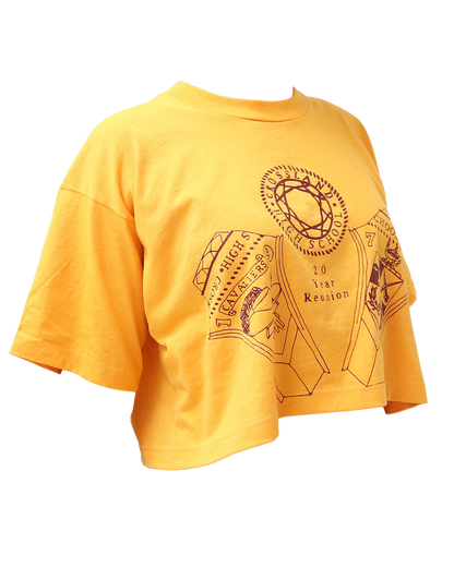 Croptop Upcyclé - XL - Jaune