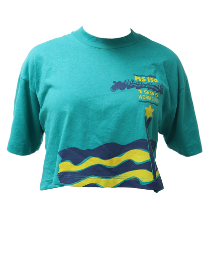 Croptop Upcyclé - L - Vert