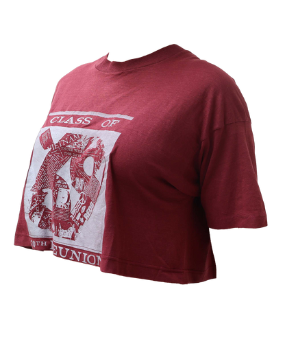 Croptop Upcyclé - Bordeau