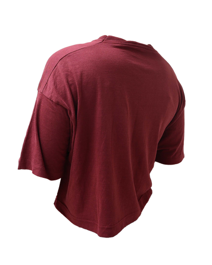 Croptop Upcyclé - Bordeau