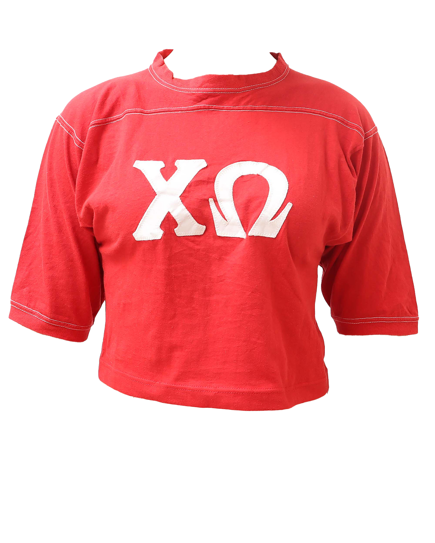 Croptop Upcyclé - S- Rouge