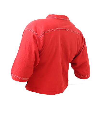 Croptop Upcyclé - S- Rouge