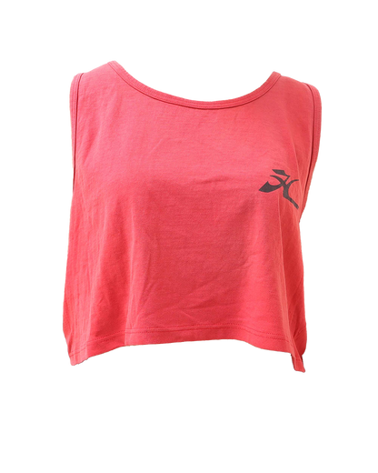 Croptop Upcyclé sans manche - XL- Rouge