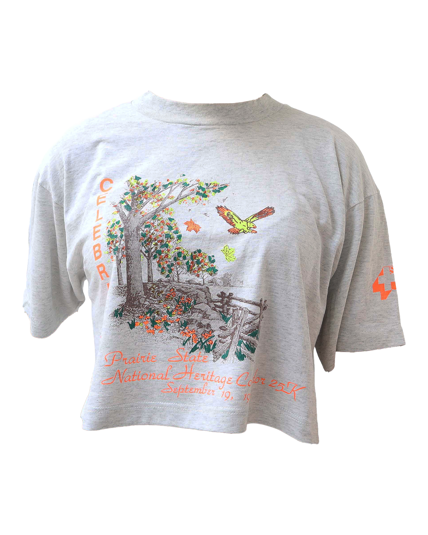 Croptop Upcyclé - L- Gris