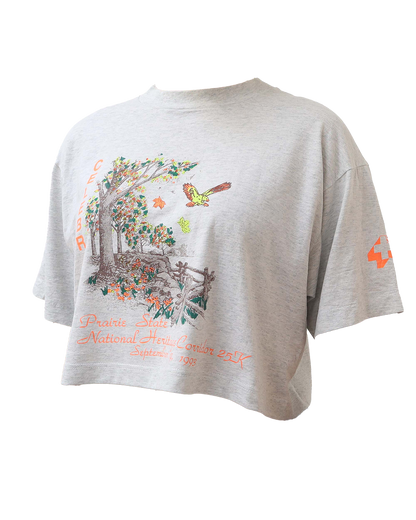 Croptop Upcyclé - L- Gris