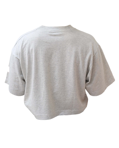 Croptop Upcyclé - L- Gris