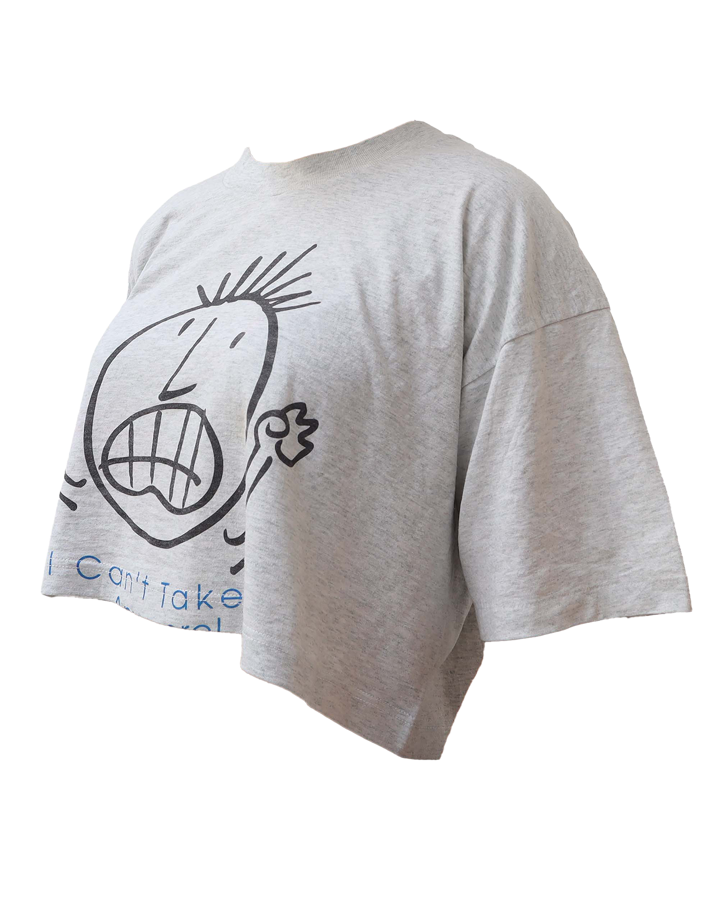 Croptop Upcyclé - Gris