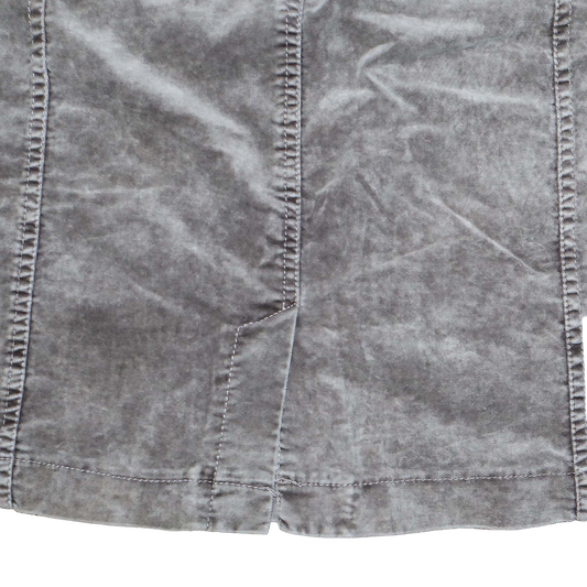 Jupe droite en velour - L - Gris