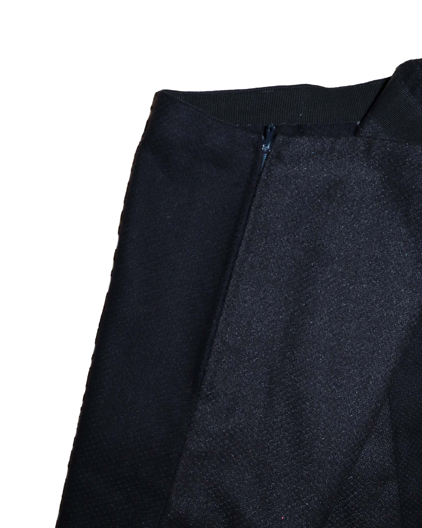 Jupe trapèze bicolore - L - Noir et gris