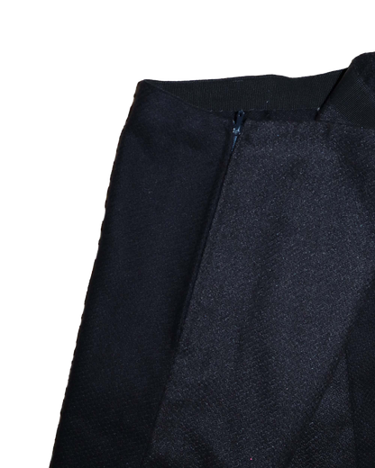 Jupe trapèze bicolore - L - Noir et gris