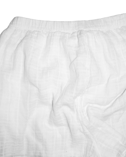 Short effet jupe - M - Blanc - Taille élastique