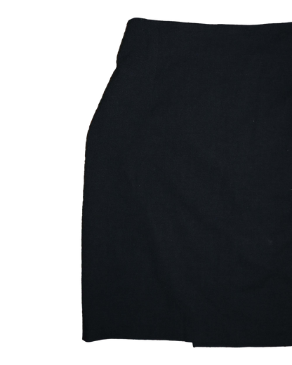 Jupe portefeuille - L - Noir et beige