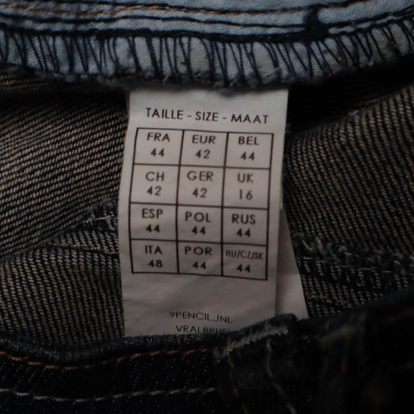 Jupe droite en jeans - XL