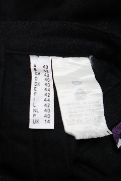 Jupe portefeuille en feutre - L - Noir